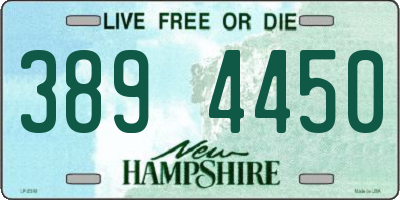 NH license plate 3894450