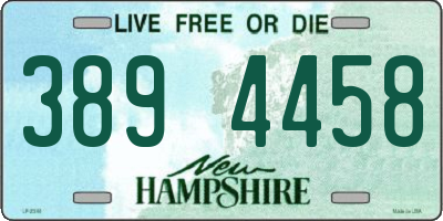 NH license plate 3894458