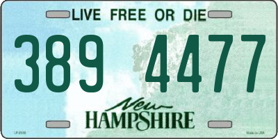 NH license plate 3894477