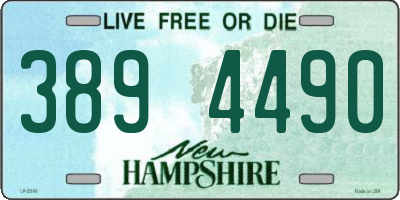 NH license plate 3894490