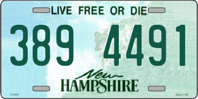NH license plate 3894491