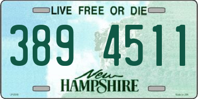 NH license plate 3894511