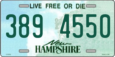 NH license plate 3894550