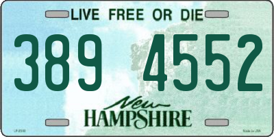 NH license plate 3894552