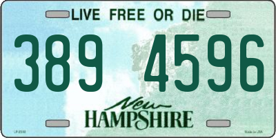 NH license plate 3894596
