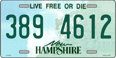 NH license plate 3894612