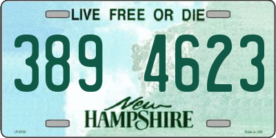 NH license plate 3894623