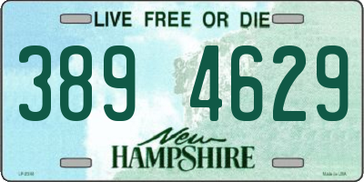 NH license plate 3894629