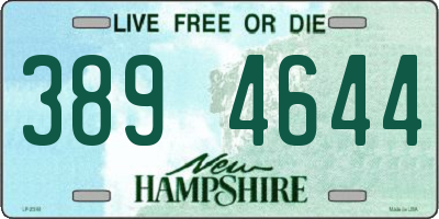 NH license plate 3894644