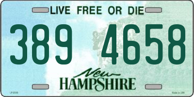 NH license plate 3894658