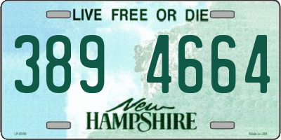 NH license plate 3894664