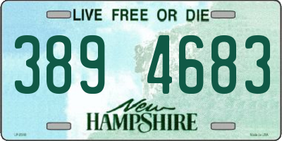 NH license plate 3894683