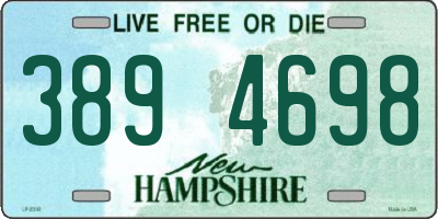 NH license plate 3894698
