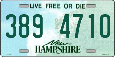 NH license plate 3894710