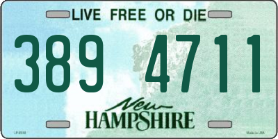 NH license plate 3894711