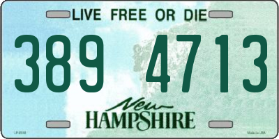 NH license plate 3894713