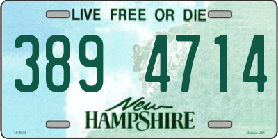 NH license plate 3894714