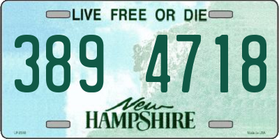 NH license plate 3894718