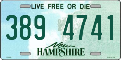NH license plate 3894741