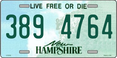 NH license plate 3894764