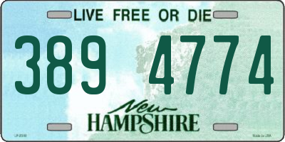 NH license plate 3894774