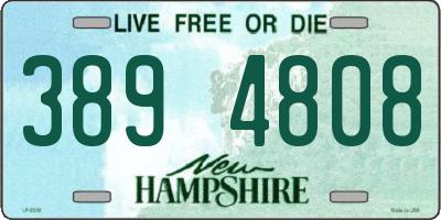 NH license plate 3894808