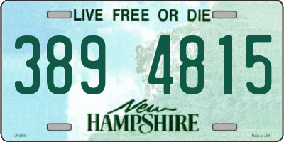 NH license plate 3894815
