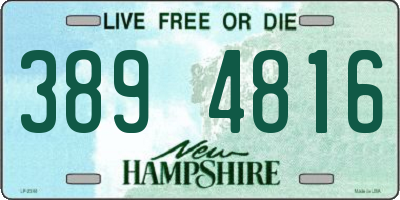 NH license plate 3894816