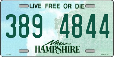 NH license plate 3894844