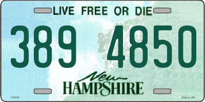 NH license plate 3894850