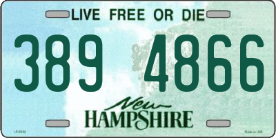 NH license plate 3894866