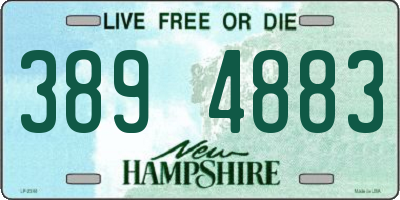 NH license plate 3894883