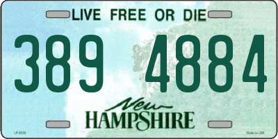 NH license plate 3894884