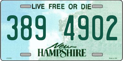NH license plate 3894902