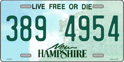 NH license plate 3894954
