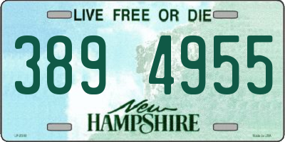 NH license plate 3894955
