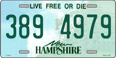 NH license plate 3894979