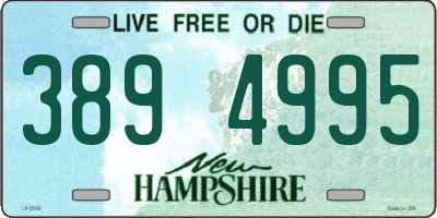 NH license plate 3894995