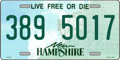 NH license plate 3895017