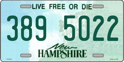 NH license plate 3895022