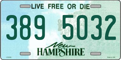 NH license plate 3895032