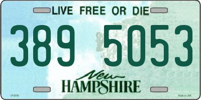 NH license plate 3895053