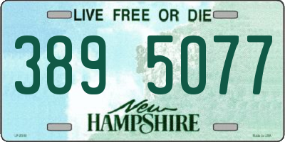 NH license plate 3895077