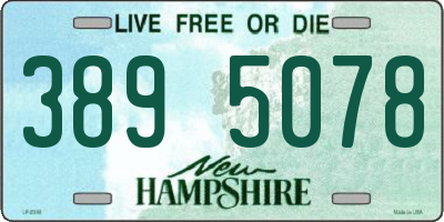 NH license plate 3895078