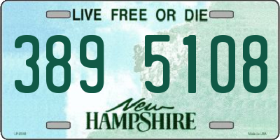 NH license plate 3895108