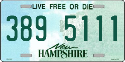 NH license plate 3895111
