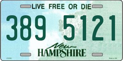 NH license plate 3895121