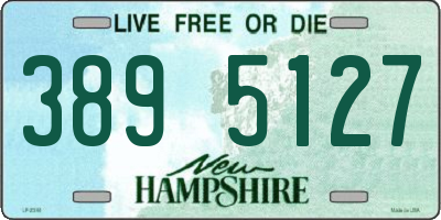 NH license plate 3895127