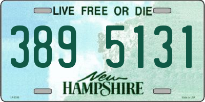 NH license plate 3895131