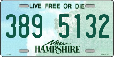 NH license plate 3895132
